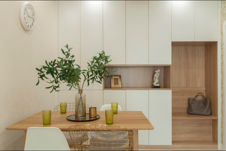 江南世界132㎡現(xiàn)代簡約實拍-餐廳