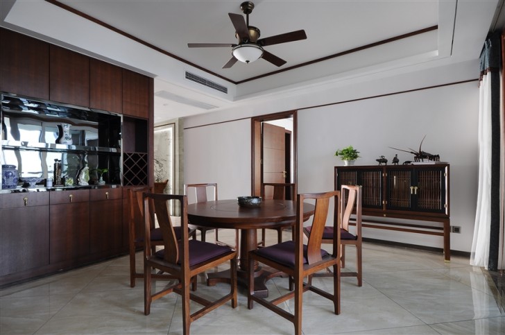 江北明珠132㎡新中式實拍-餐廳