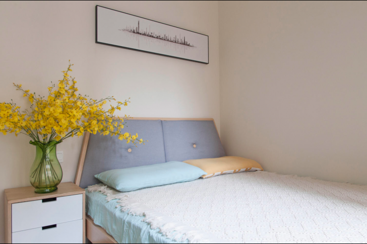 江南世界132㎡現(xiàn)代簡約實拍-臥室