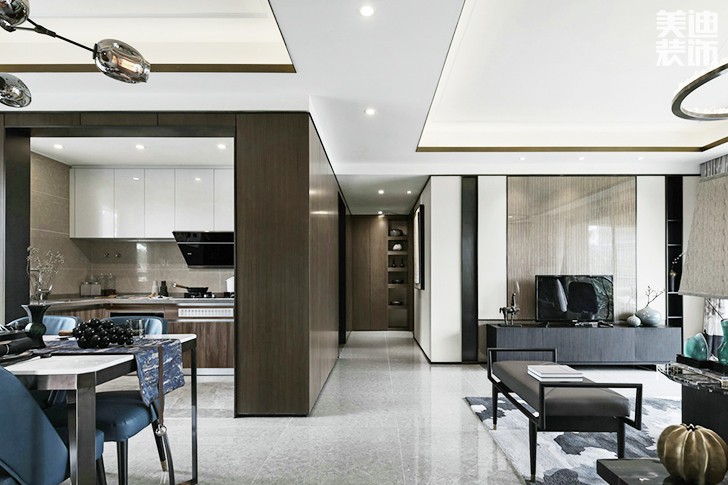 瓏湖國(guó)際180㎡新中式實(shí)拍-過道