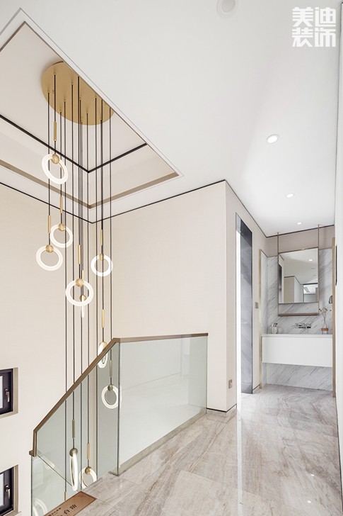 360㎡別墅現(xiàn)代簡約效果圖-樓梯間