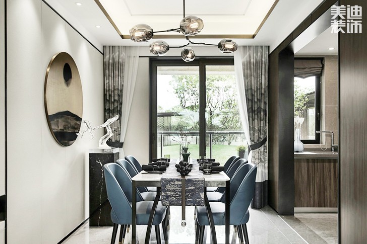 瓏湖國(guó)際180㎡新中式實(shí)拍-餐廳