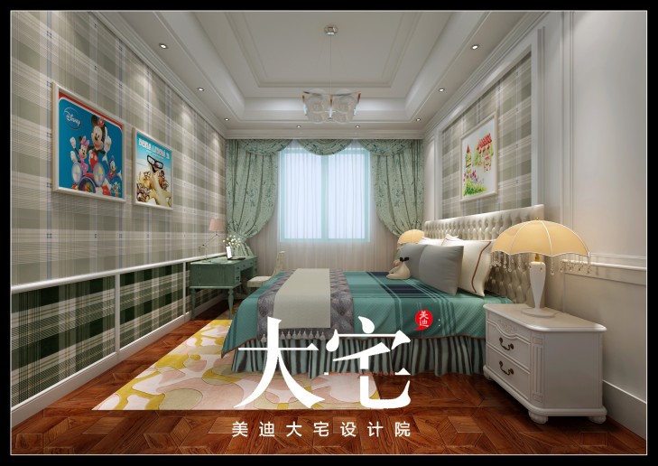 400平米簡歐效果圖--臥室