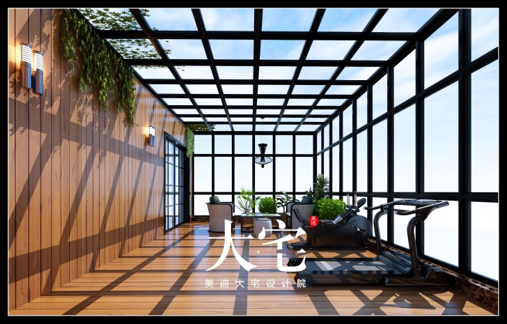 岳陽碧桂園300平米歐式風(fēng)格裝修效果圖--運動室