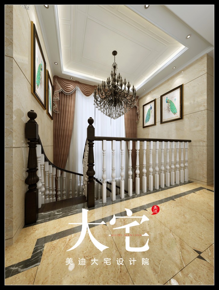 400平米簡歐效果圖--樓道