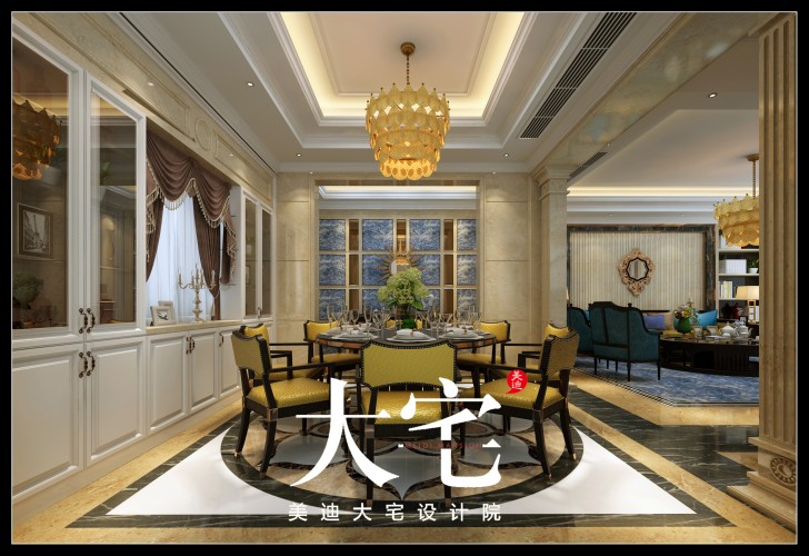 400平米簡歐效果圖--餐廳