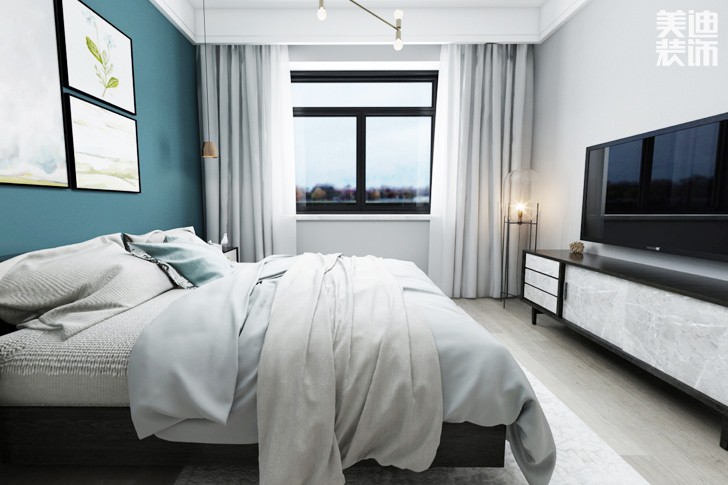 紫晶臺(tái)170平米新中式案例效果圖--臥室