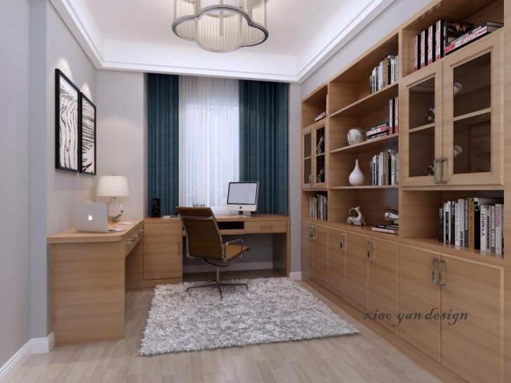 武廣國際學(xué)苑118平現(xiàn)代風(fēng)效果圖-書房