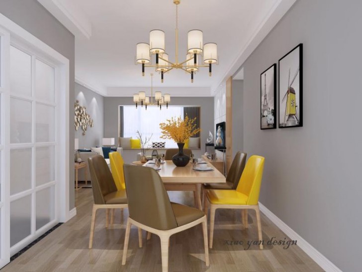 武廣國際學(xué)苑118平現(xiàn)代風(fēng)效果圖-餐廳