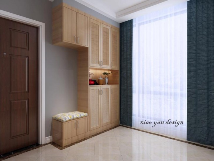 武廣國際學(xué)苑118平現(xiàn)代風(fēng)效果圖-玄關(guān)