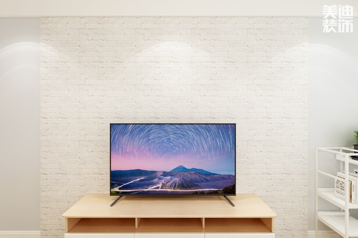 乾源國際96平米北歐風(fēng)案例效果圖--客廳