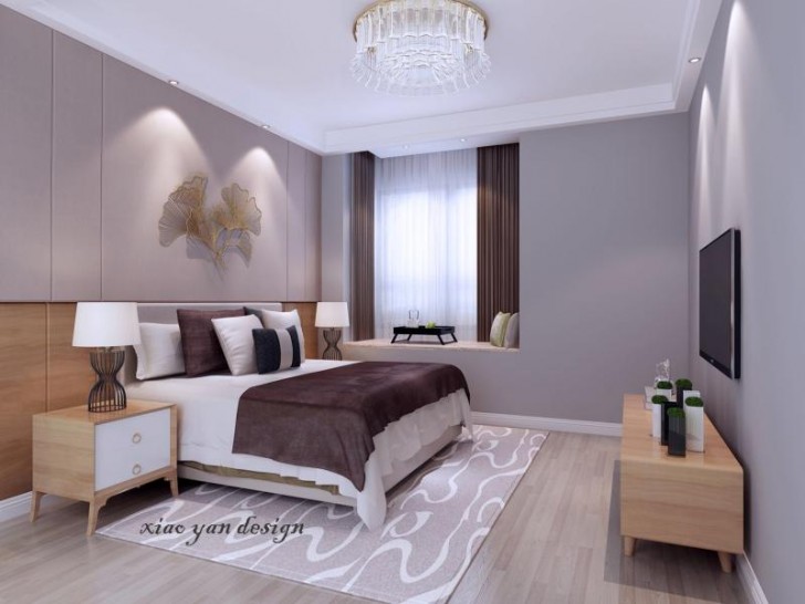 武廣國際學(xué)苑118平現(xiàn)代風(fēng)效果圖-臥室