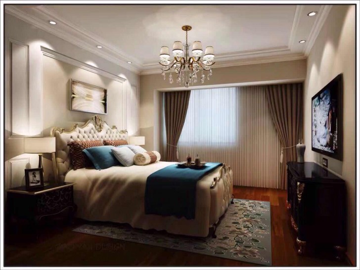 米蘭春天118平簡歐實(shí)拍展示-臥室