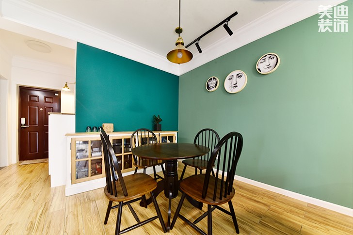 保利香檳國(guó)際88平米美式混搭風(fēng)實(shí)景圖--餐廳