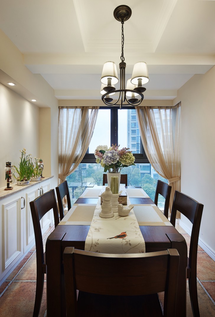 金色夏威夷138平米小美風格案例裝修圖--餐廳