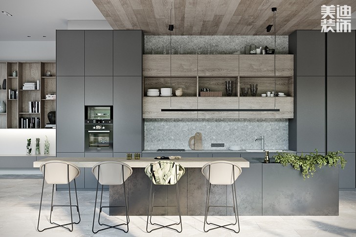 花明樓自建房132平米現(xiàn)代簡(jiǎn)約風(fēng)格--餐廳