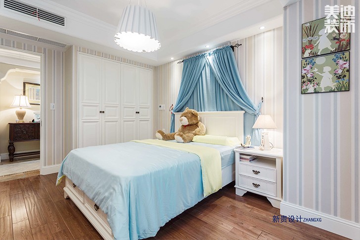 格林春天150平米輕奢法式風(fēng)格實景圖--臥室