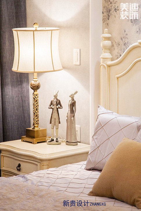 格林春天150平米輕奢法式風(fēng)格實景圖--臥室