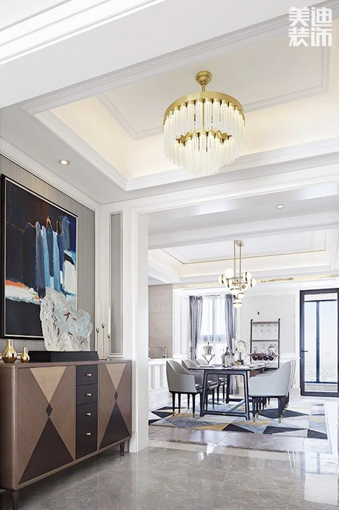 格林春天220平米輕奢風(fēng)案例效果圖-餐廳