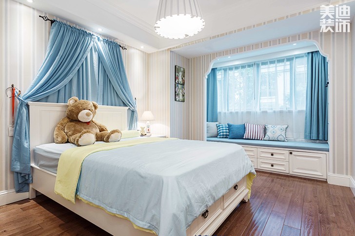 格林春天150平米輕奢法式風(fēng)格實景圖--臥室