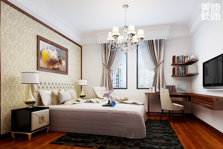 盛翠260平米歐式混搭風(fēng)格案例圖--父母房