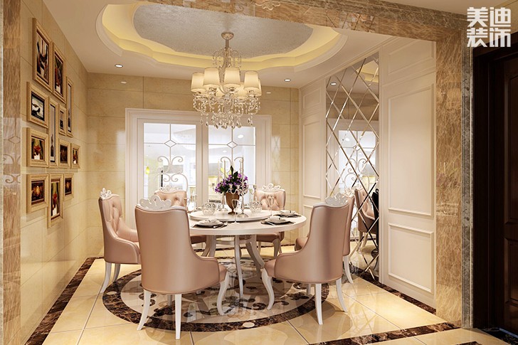 盛翠260平米歐式混搭風(fēng)格案例圖--餐廳
