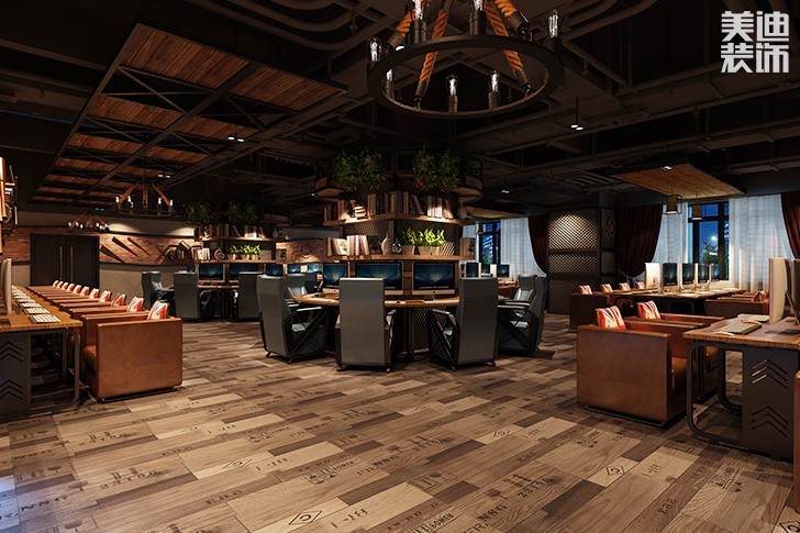 長(zhǎng)沙yi時(shí)光網(wǎng)咖550平米工業(yè)風(fēng)案例圖--大廳