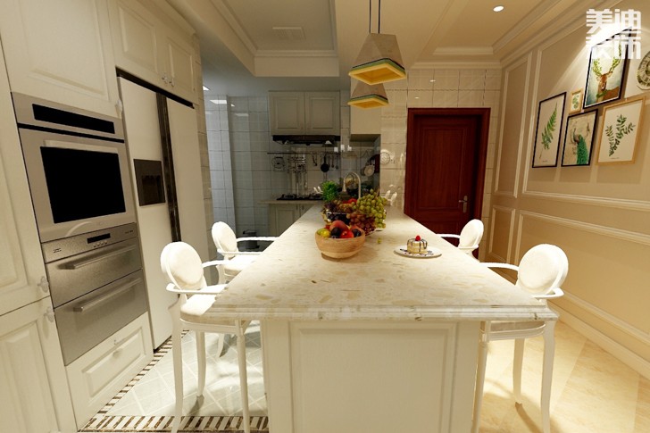 大漢資江城90平米現(xiàn)代簡約裝修效果圖--餐廳