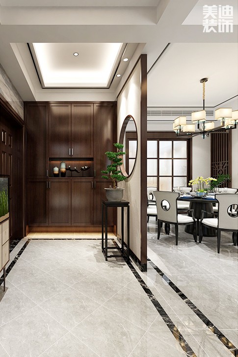 岳州帝苑200平現(xiàn)代簡(jiǎn)約風(fēng)格裝修效果圖--餐廳