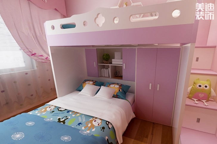 金裕莊園120平米新中式風格裝修效果圖--兒童房