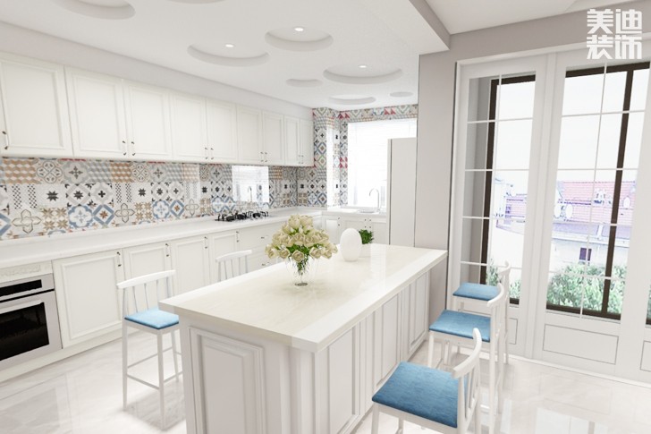 旺佳華府133平米現(xiàn)代簡約裝修效果圖--餐廳