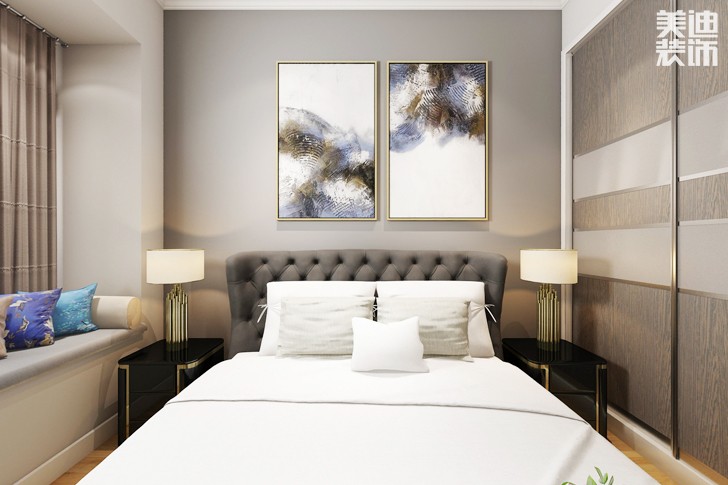 東方城市廣場(chǎng)140平米現(xiàn)代風(fēng)格案例圖--臥室