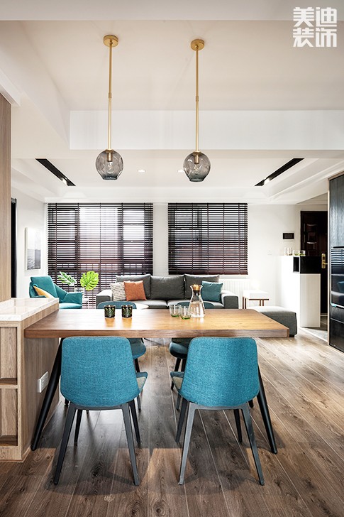 臨武家園小區(qū)115平現(xiàn)代風(fēng)裝修案例圖