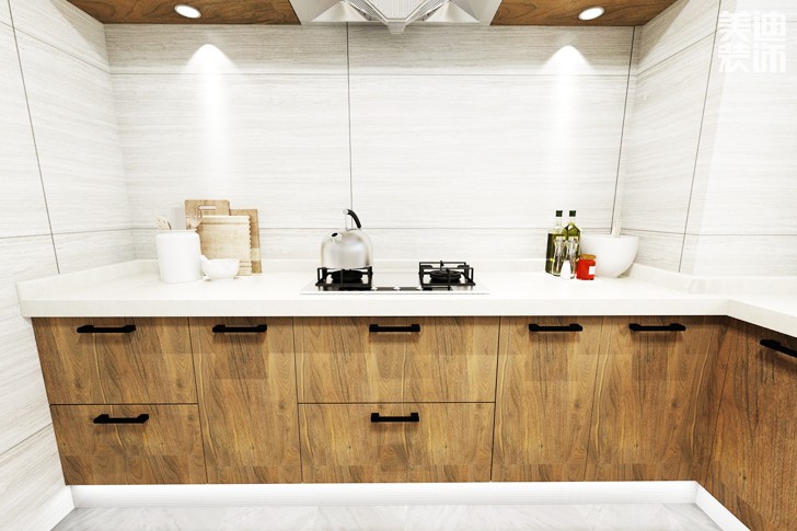 東方城市廣場(chǎng)140平米現(xiàn)代風(fēng)格案例圖--廚房