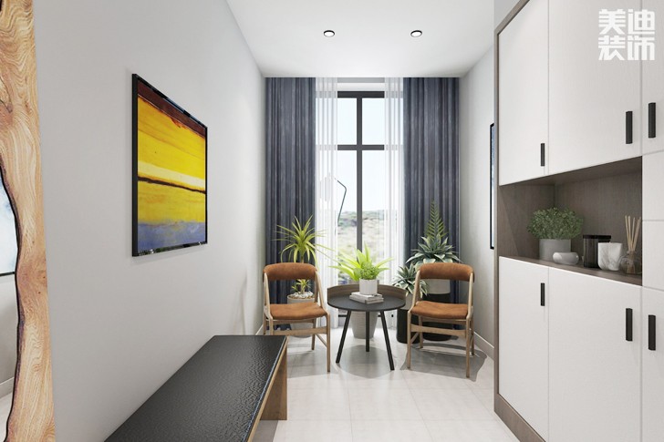 東方城市廣場(chǎng)140平米現(xiàn)代風(fēng)格案例圖--書(shū)房