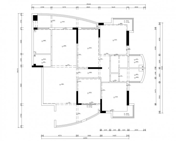龍鳳嘉園183㎡新中式裝修案例圖
