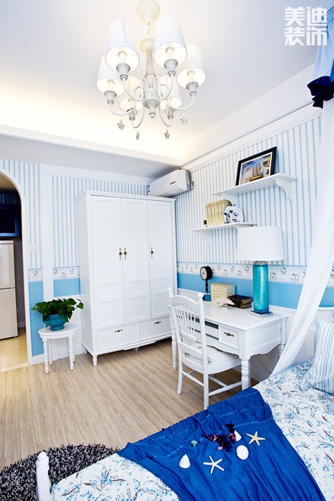 連家居民點(diǎn)130平米地中海裝修風(fēng)格效果圖--書(shū)房