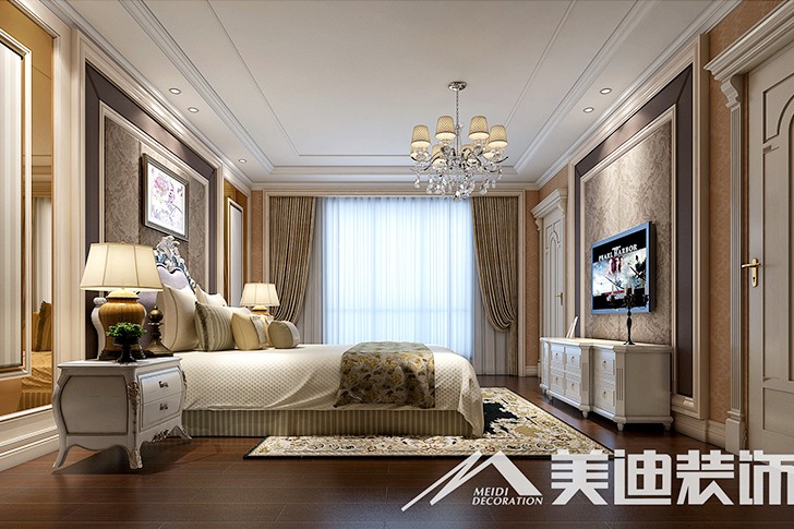 	岳陽縣私人別墅400平歐式裝修風格--二樓主臥室1