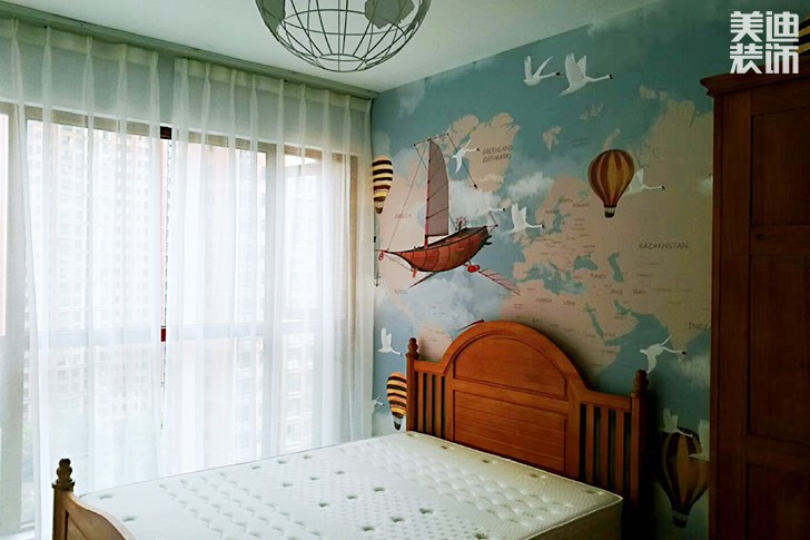 乾源國(guó)際115㎡現(xiàn)代簡(jiǎn)約裝修案例圖--臥室