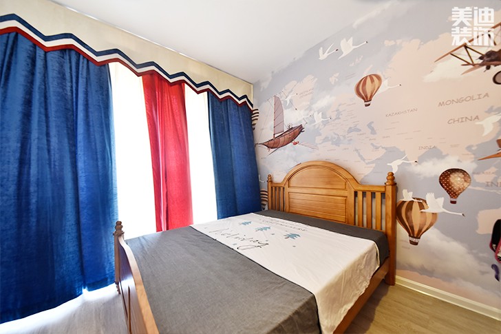 乾源國(guó)際115㎡現(xiàn)代簡(jiǎn)約裝修案例圖--兒童房