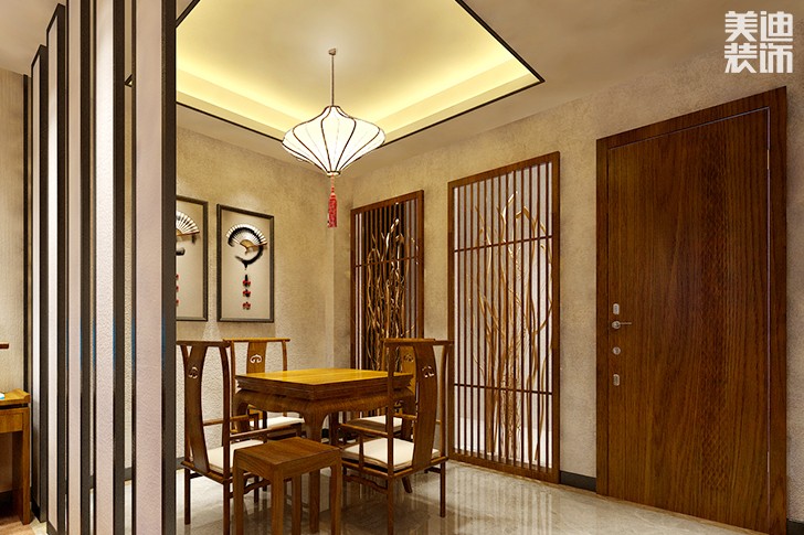 西維咖啡慕茗緣店1800平米新中式風(fēng)格效果圖--大包麻將區(qū)