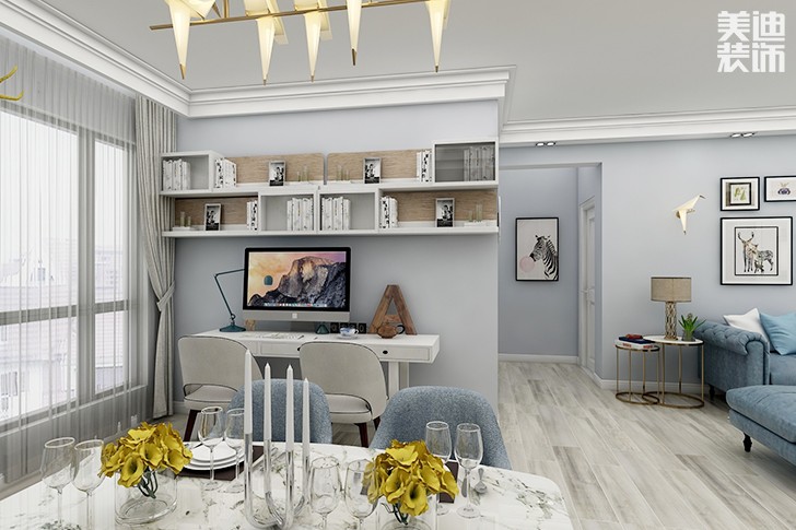 水岸御園129平米現(xiàn)代化風(fēng)格裝修效果圖--餐廳