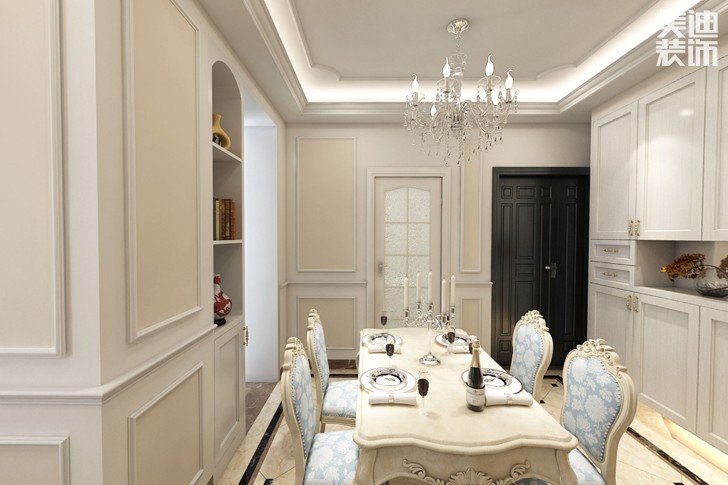 凱通國際80平米歐式風(fēng)格裝修效果圖--餐廳