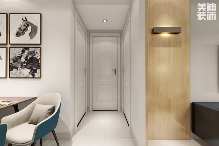 時(shí)代傾城87平米現(xiàn)代風(fēng)格裝修效果圖--過道