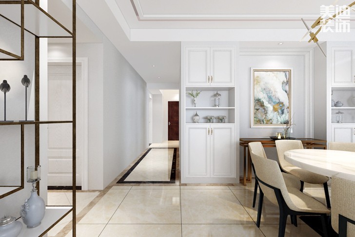 曙光泊岸138簡歐風格裝修效果圖--過道
