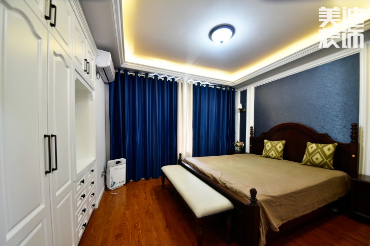 中天瑞景147平米小美風(fēng)格案例裝修實(shí)拍圖-主臥