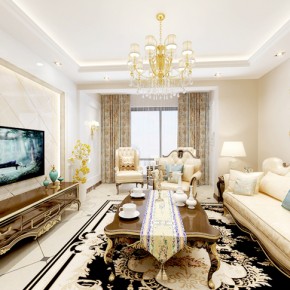 恒廣國際116平米簡歐風格 ...