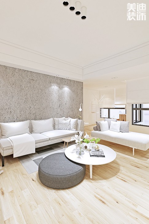 中航城145平米日式混搭風(fēng)格裝修效果圖--客廳