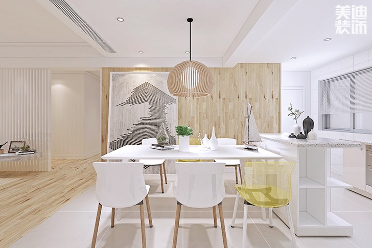 中航城145平米日式混搭風(fēng)格裝修效果圖--餐廳