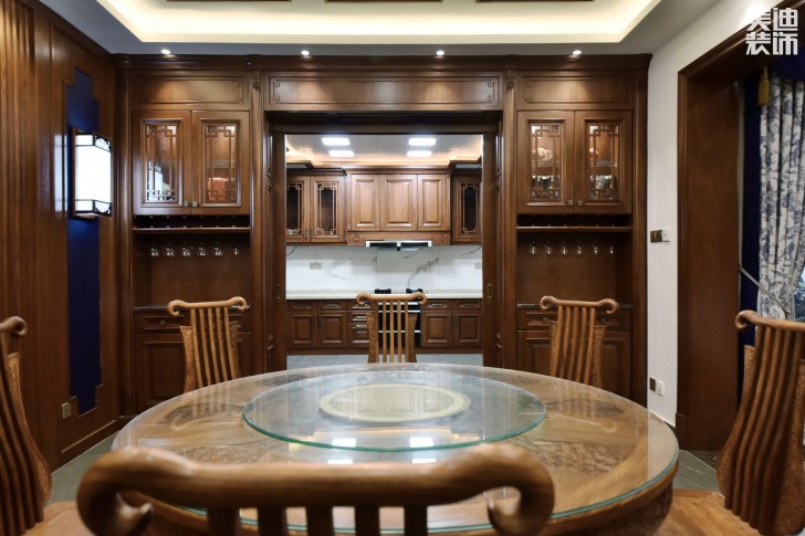 歐萊雅郡480平米中式風(fēng)格裝修案例實(shí)拍圖--廚房